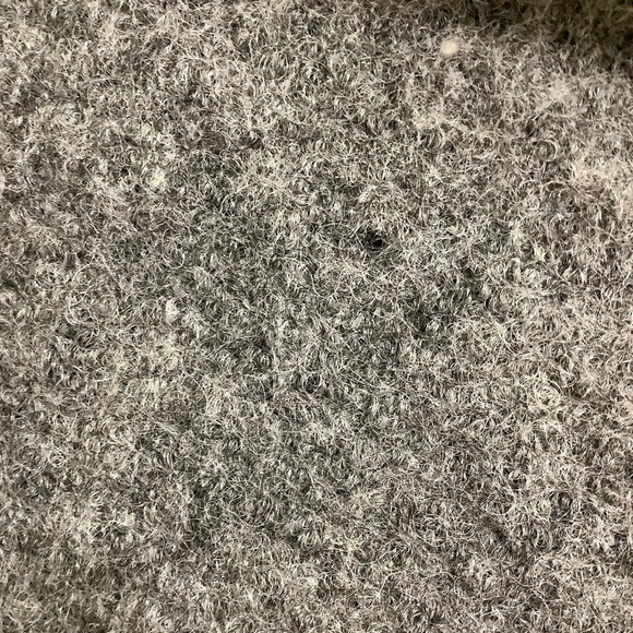 Laura Leigh Ltd. Grey Boiled Wool Zip Up Sweater Snowflakes - Picture 9 of 11